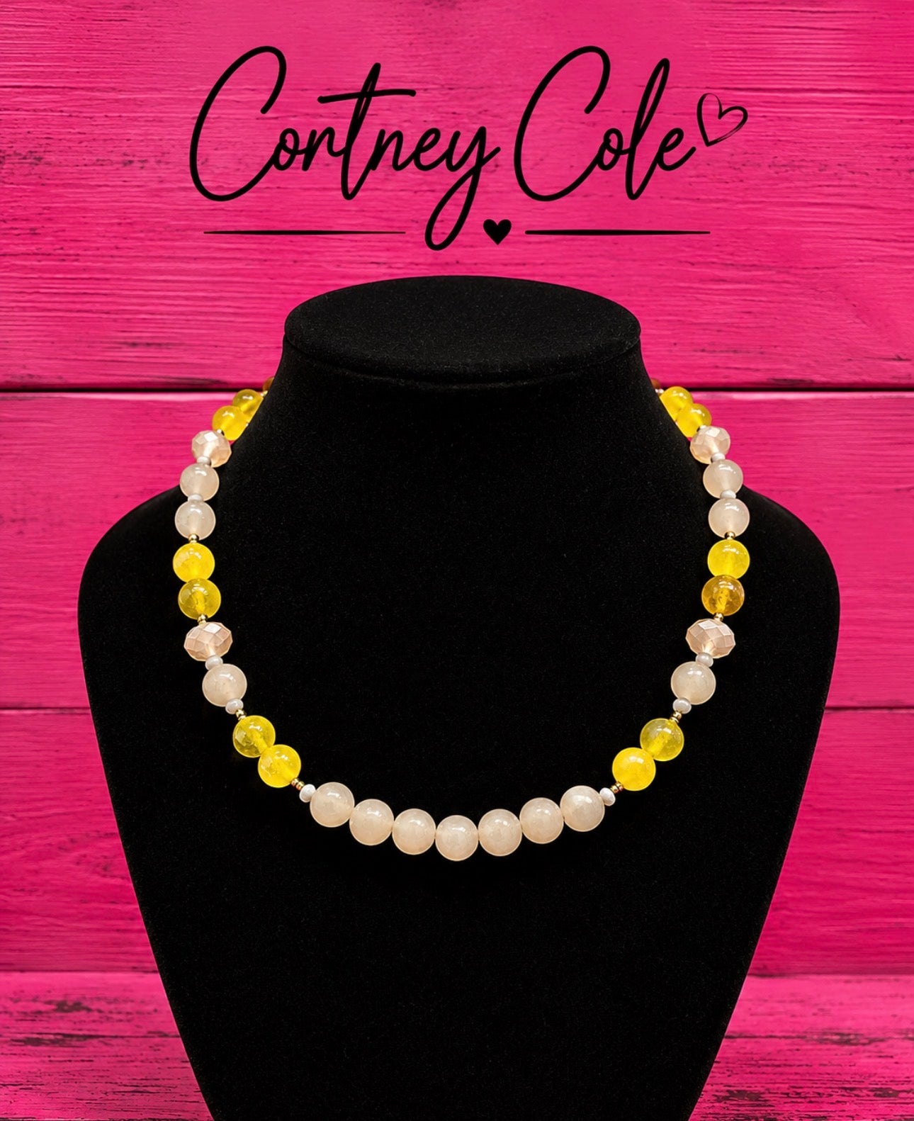 Yellow and Cream Single Strand