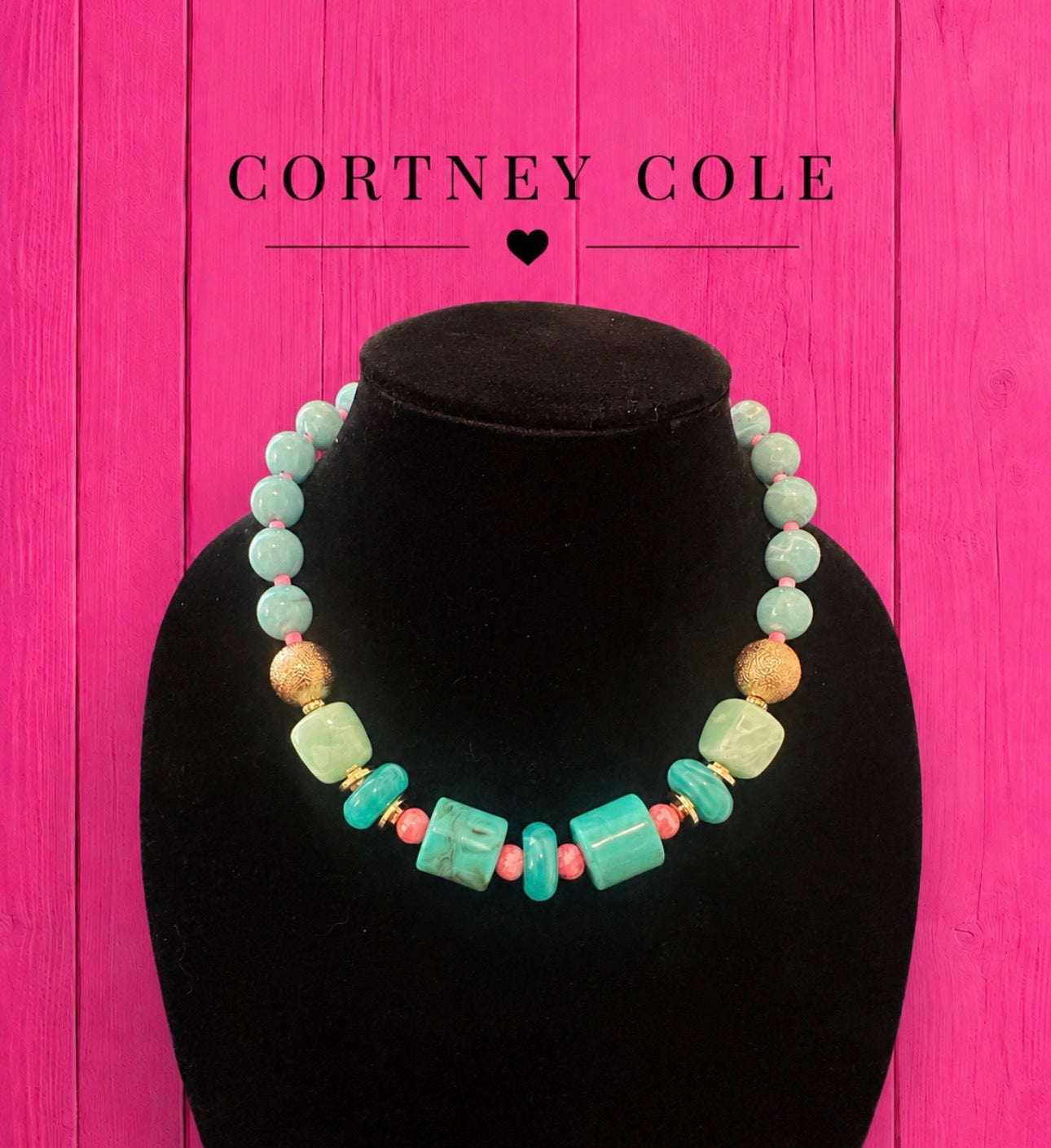 Chunky Multi Color Beaded Necklace