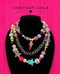 Triple Strand Dopamine Star Chain Necklace Set