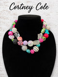 Double Strand Multi Bead Dopamine Necklace